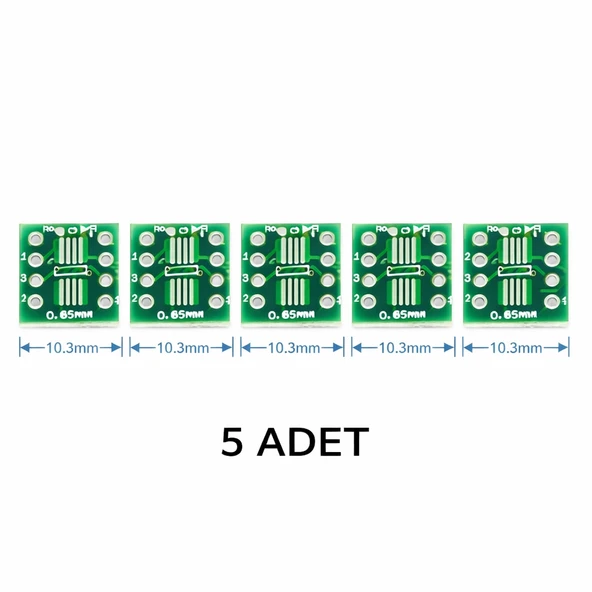 5 Adet SSOP8  SOP8 DIP8 Smd Çevirici Pcb  SOP8 SSOP8 TSSOP8 SSOP ürün görseli 1