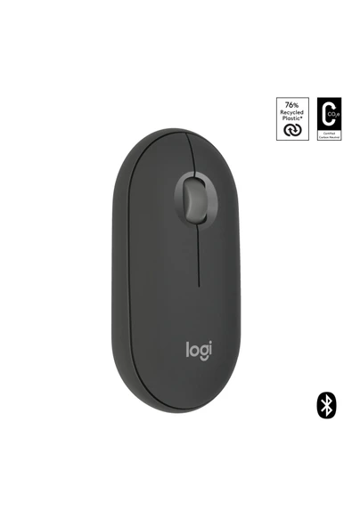 910-007015 M350S Pebble 2 Siyah Bluetooth Optik Mouse - Resim 2