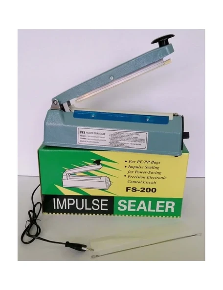 20Cm  Metal Gövde Poşet Ağzı Yapıştırma Kapatma Makinası FS-200 (5433) ürün görseli 1