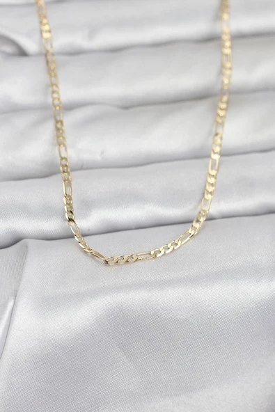 CM 14K Gold Renk İnce Kuşgözü Zincir Model 60 cm Kadın Kolye - TJ-BKO10978 ürün görseli 1