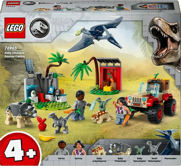 LEGO 76963 Jurassic World Yavru Dinozor Kurtarma Merkezi ürün görseli 1