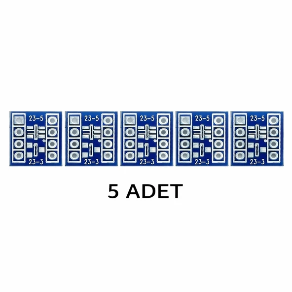 5 Adet Smd SOT23-5 to DIP Çevirici Pcb ürün görseli 1