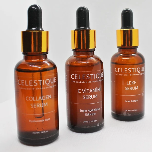C VİTAMİNİ, COLLAGEN VE LEKE SERUM SETİ ürün görseli 1