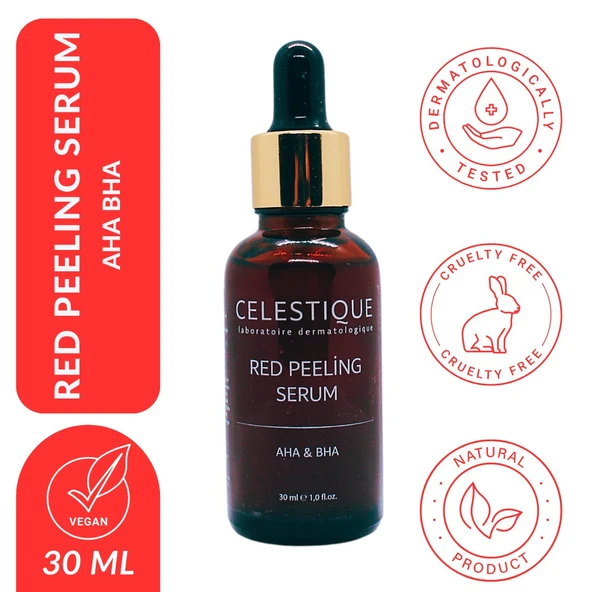 CELESTIQUE RED PEELİNG SERUM (AHA BHA) ürün görseli 1