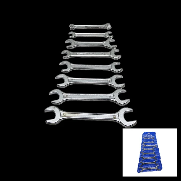 8 PARÇA  AĞZI AÇIK 6-22MM ANAHTAR TAKIMI GO53/03157 ürün görseli 1