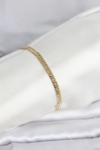 CM 14K Gold Renk Zincir Model Kadın Bileklik - TJ-BB8285 ürün görseli 1