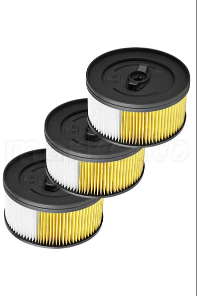 Karcher Uyumlu WD 5.200 M Nano Silindir Filtresi 3 Adet ürün görseli 1
