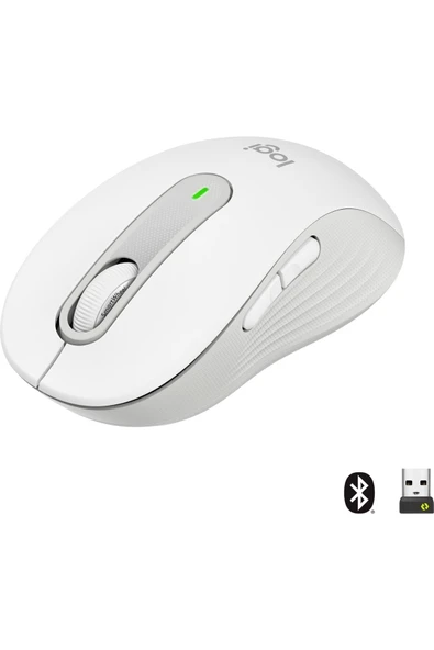 M650 Signature Beyaz Kablosuz Mouse 910-006255 ürün görseli 1