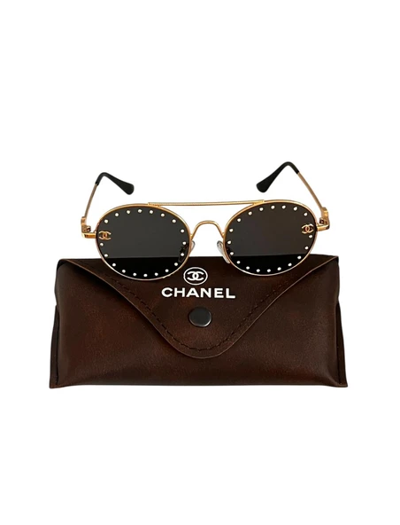 CHANEL KADIN GÜNEŞ GÖZLÜĞÜ ÇERÇEVESİ TAŞ DETAYLI GÜNEŞ GÖZLÜĞÜ ürün görseli 1