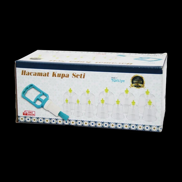 12 PARÇA  HACAMAT KUPA MASAJ SETİ GO53/03048 ürün görseli 1