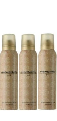 Hunca Memories Gold 150 ml Kadın Parfüm Deodorant - 3 ADET ürün görseli 1