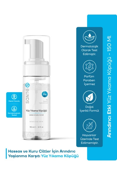 Sante Yüz Yıkama Köpüğü Canlandırıcı Ve Derinlemesine Temizlik 150 ml ürün görseli 1