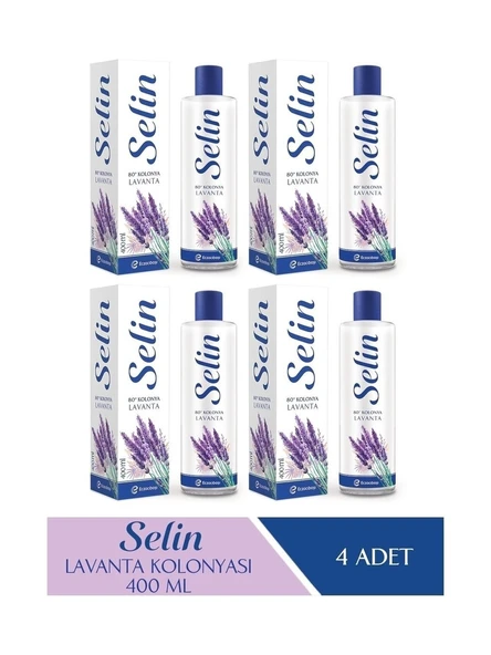Selin Parfümlü Kolonya Lavanta 400 ml - 4'Lü Set ürün görseli 1
