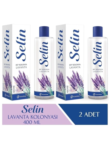 Selin Parfümlü Kolonya Lavanta 400 Ml 2'Li Set ürün görseli 1