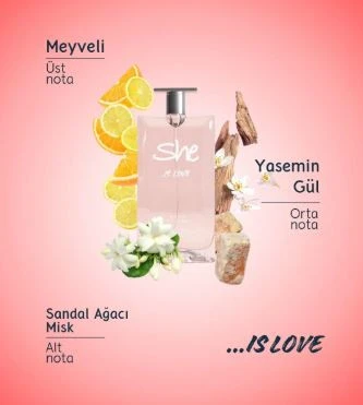 SHE Love Kadın Parfüm Seti 50 ml - Resim 2