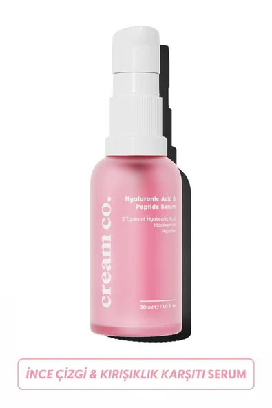 Kırışıklık Karşıtı Peptit Serum | Aydınlatıcı | Niacinamide Hyaluronik Asit | Tüm Cilt Tipleri ürün görseli 1