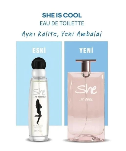 SHE Cool Kadın Parfümü Edt 50 ml - Resim 3