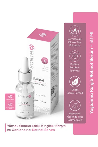 Yenileyici, Onarıcı Ve Derin Kırışıklıklar Için Retinol Serum 30 ml (%1 RETİNOL CERAMİDE SQUALENE) ürün görseli 1