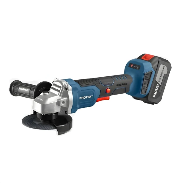 Proter PST 905 E 115 mm 5.0 Ah 20 V Li-ion Pil Kömürsüz Elkt.Hız Şarjlı Avuç Taşlama P1EA036 ürün görseli 1