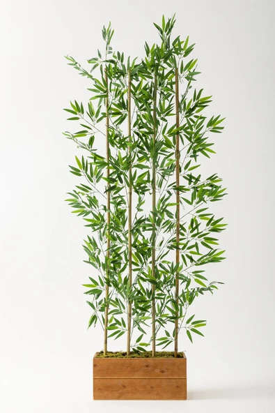 Yapay Bambu Seperatör Ahşap 50 Cm - Resim 4