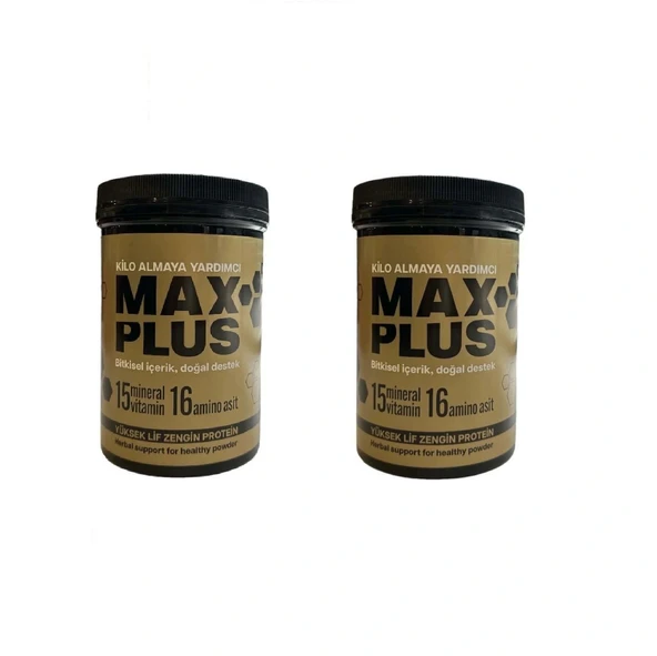 MaxPlus 550gr Bitkisel İçerik 15 Mineral Vitamin 16 Amino Asit, destek içecek, 2 Adet ürün görseli 1