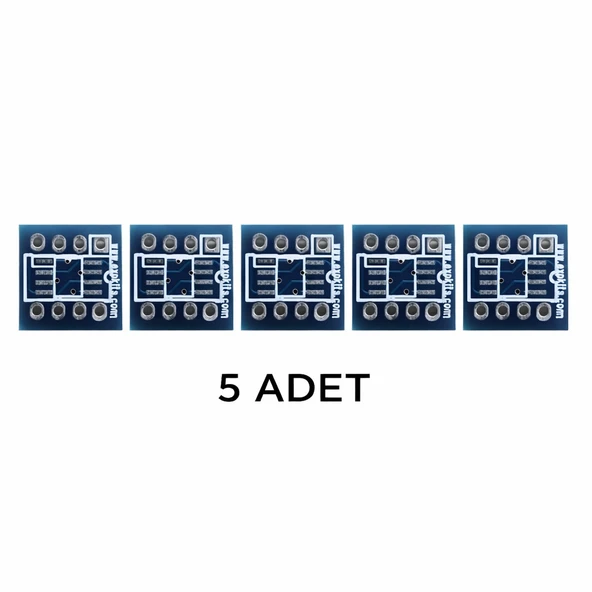 5 Adet SOIC8 to DIP8 Smd Çevirici Pcb  SOP8 Elektronik Devre Kart ürün görseli 1