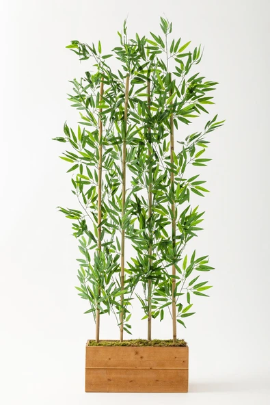 Yapay Bambu Seperatör Ahşap 50 Cm ürün görseli 1
