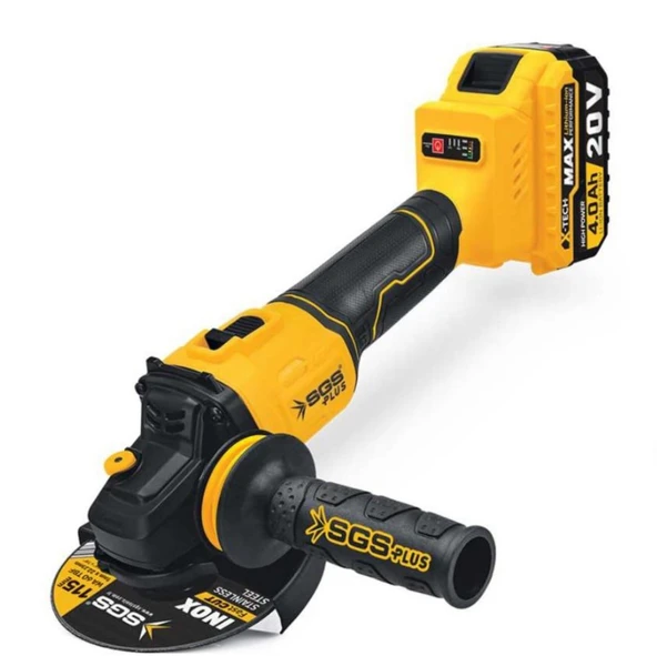 SGS 5510 Avuç Taşlama Makinesi Seti 20V, 2 adet 4.0 Ah akü  (Kömürsüz Motor) ürün görseli 1