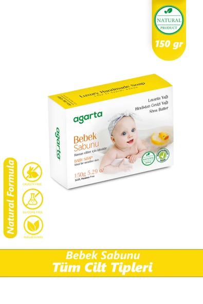 Agarta Doğal Bakım Bebek Sabunu 150 gr ürün görseli 1