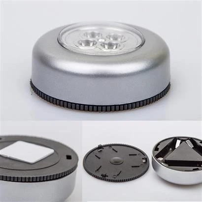 Kablosuz Spot Pilli Dokunmatik Led Lamba 3 Ledli Dolap Lambası ürün görseli 1