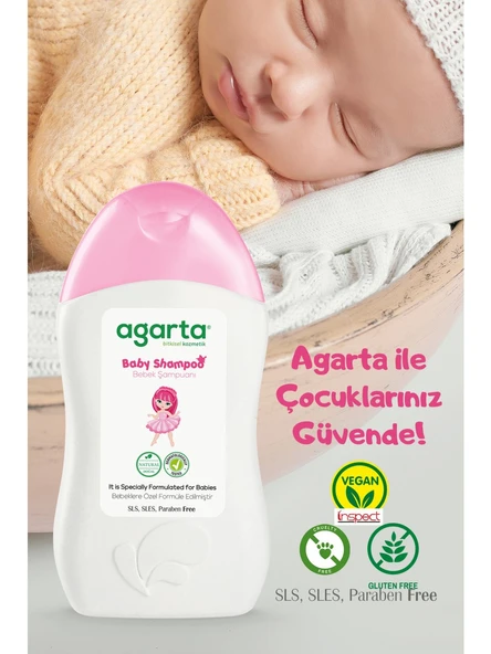 Agarta Doğal Kız Bebek Şampuanı Saç ve Vücut 400 ml ürün görseli 1