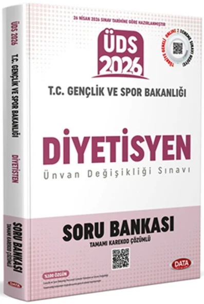 2026 T.C. Gençlik ve Spor Bakanlığı Diyetisyen ÜDS Soru Bankası Data Yayınları ürün görseli 1