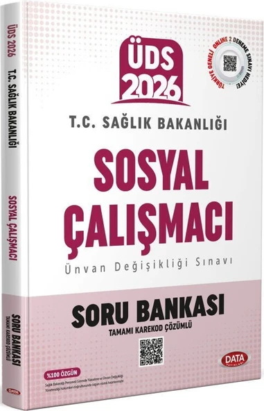 2026 ÜDS Sağlık Bakanlığı Sosyal Çalışmacı Soru Bankası Data Yayınları ürün görseli 1