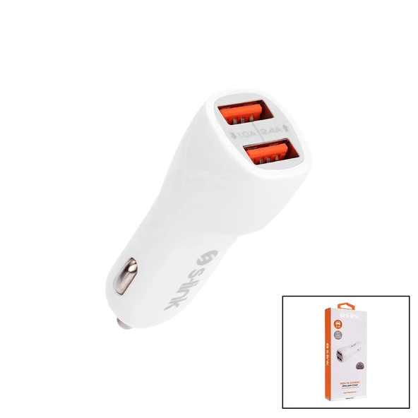 S-LİNK IP-805 DUAL USB  2XUSB  OTO - ARAÇ ÇAKMAKLIK ŞARJ BAŞLIK  2.4 A GO53/05423 ürün görseli 1