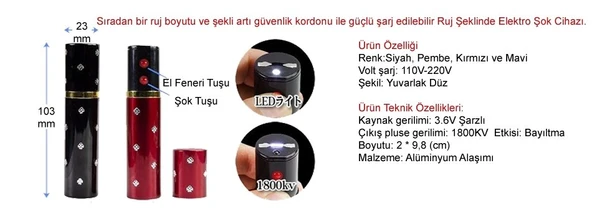 Ruj Şeklinde El Feneri - Resim 3