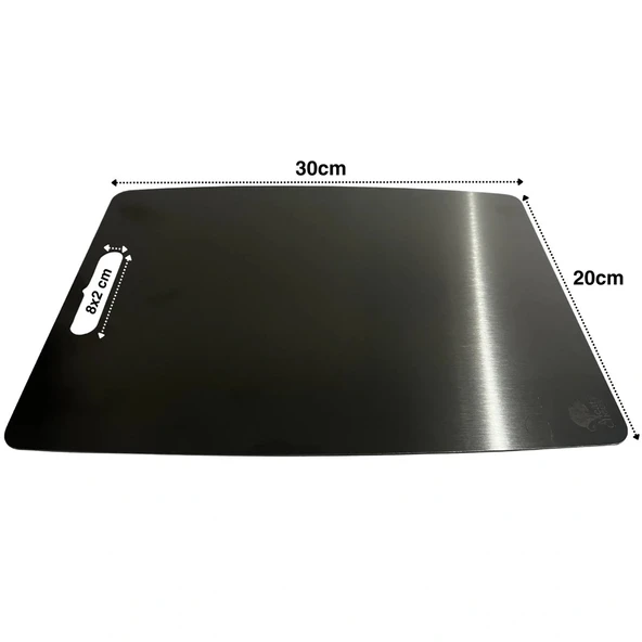 Paslanmaz Çelik Kesme Tahtası  20X30 cm Mutfak Sebze Et Kesme Tahtası Doğrama Tahtası Mutfak Aksesuarları GO53/05601 ürün görseli 1