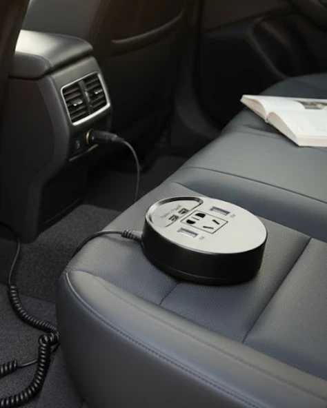 Güvenli Voltaj Korumalı Araç Power Inverter Çoklu Cihaz Desteği ürün görseli 1