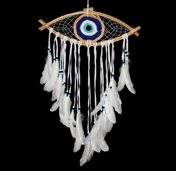 Göz Modelli Düş Kapanı Dreamcatcher Rüyakapanı Dekoratif Hediyelik ürün görseli 1