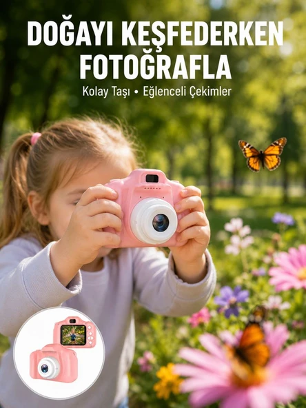 Mini HD Video Kamera Fotoğraf Çekimli Şarj Edilebilir Bataryalı Genişletilebilir Hafızalı ürün görseli 1