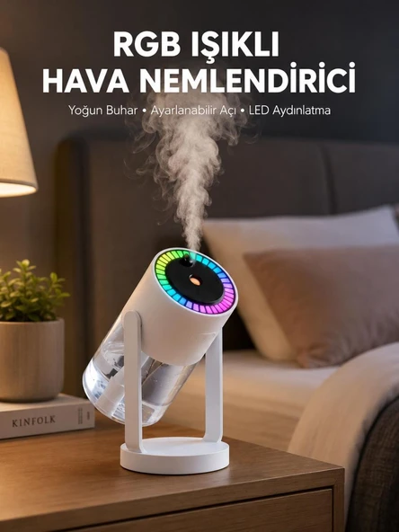 Gökyüzü Projektörlü Buhar Makinesi Ev Ofis ve Araç Uyumlu ürün görseli 1