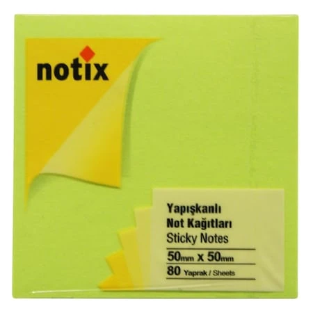 Gıpta Yapışkanlı Not Kağıdı 76X51 Mm Neon Yeşil 12 Li 4-2116300-5001 (1 Paket 12 Adet) ürün görseli 1