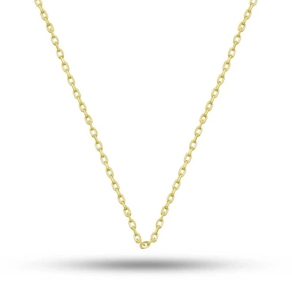 Gümüş Gold 0.30 Mikron 45 Cm Forse Kadın Zincir ürün görseli 1