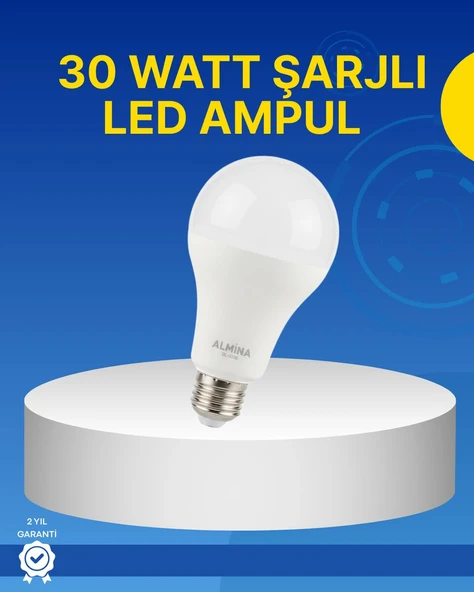 Ev ve İş Yeri İçin Şarjlı LED Ampul ürün görseli 1