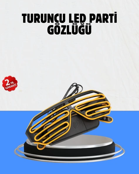 Kutlamalara Renk Katan LED Işıklı Parti Gözlüğü ürün görseli 1