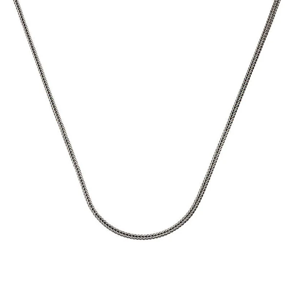 ​Gümüş 2 mm Tilki Kuyruğu 60 Cm Zincir ürün görseli 1