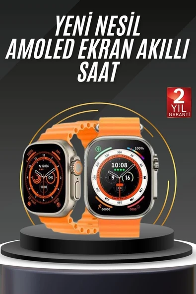 Akıllı Saat Android ve İOS Uyumlu 49 MM NFC Özelliği GPS Takibi ürün görseli 1