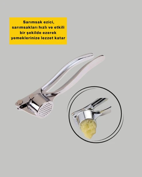 Metal Sarımsak Ezici - Resim 2