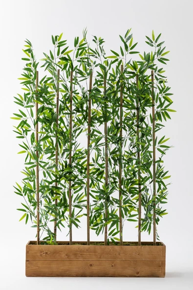 Yapay Bambu Seperatör Ahşap 100 Cm - Resim 3