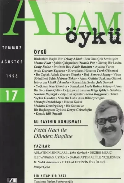 Adam Öykü 17 Temmuz   Ağustos 1998 ürün görseli 1