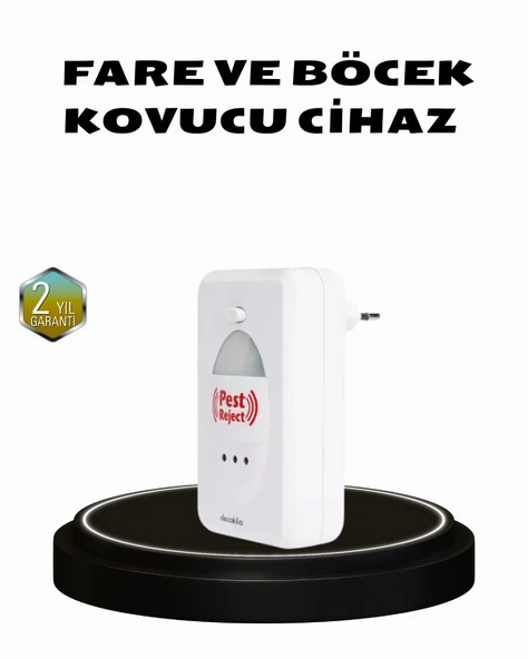 Ultrasonik Böcek ve Fare Kovucu – Doğa Dostu, Sessiz ve Etkili Savunma ürün görseli 1